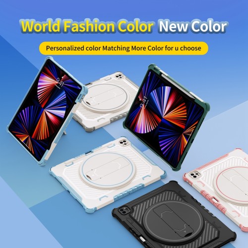 Cover For iPad Pro 12.9 2022 12.9  A2436 A2764 A2437 A2766 360 rotation Shockproof Case For iPad Pro 12.9 2021 2020 2018 Fundas