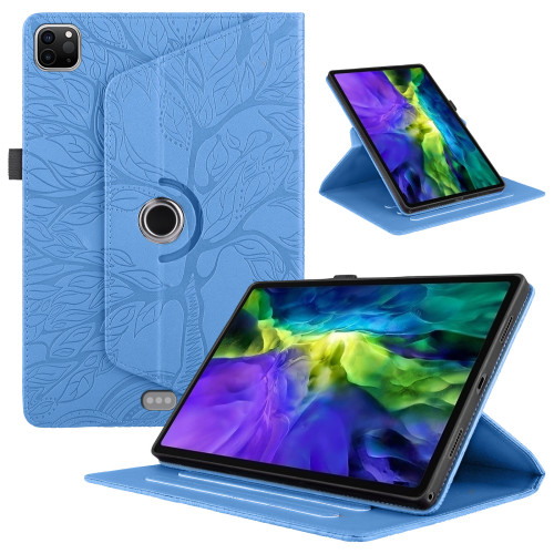 Emboss Life Tree Leather 360 Rotate Cover for IPad 10th 10.9 2022 Pro 11 Air4 Air3 10.5 10.2 5 6 7 8 9.7 Kickstand Wake Case