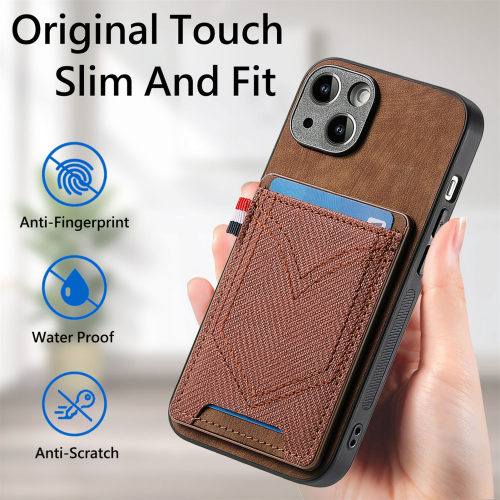 Fashion Jeans Pocket Phone Case For iPhone 13 12 Mini 11 14 Pro Max X XS XR 6 7 8 Plus SE Shockproof Card Slot Wallet Cover