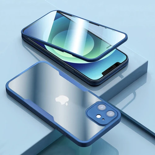 Luxury 360 Full Body Front+Back Clear Case For iPhone 16 15 14 13 11 12 Pro Max XS X XR 7 8 Plus Silicone Bumper Shockproof Cover