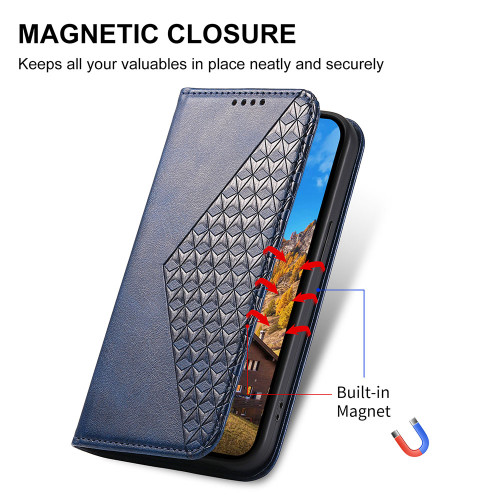 Magnetic Leather Case For iPhone 15 14 13 12 mini 11 Pro Max X XR XS Max 7 8 6 6s Plus SE 2020 Card Slot Wallet Cover With Strap
