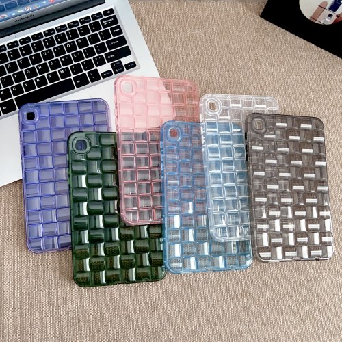 Water Cube Transparent Coverless Multicolour Shockproof Tablet Soft Case For Samsung Galaxy Tab A7 Lite T220 S6lite A8 10.5 X200