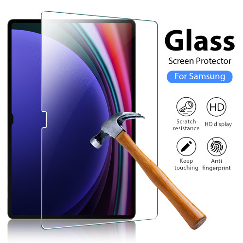 Tempered Glass For Samsung Galaxy Tab S9 S8 Ultra S7 Fe Plus Screen Protector For Samsung A9 A8 A7 Lite Tablet Film  Accessories