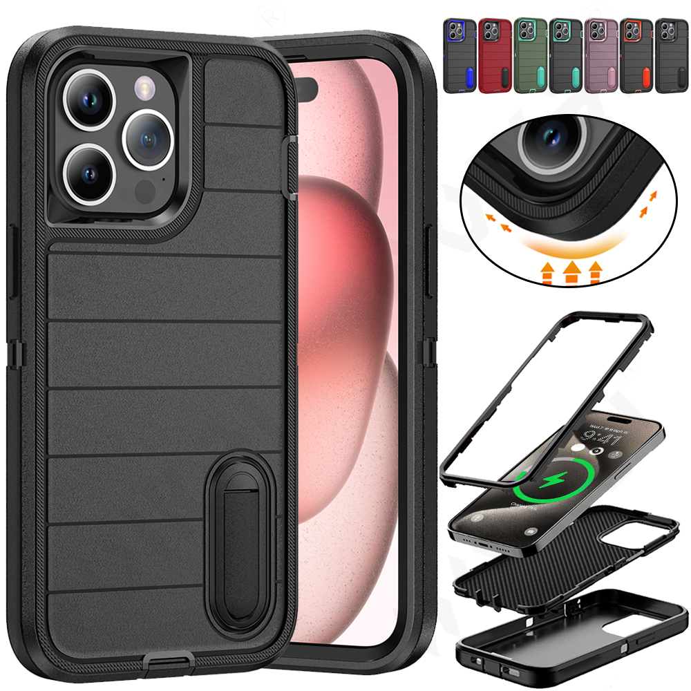 Case For iPhone 16 15 14 13 12 11 Pro Max Plus 4G 5G Heavy Duty Rugged ...