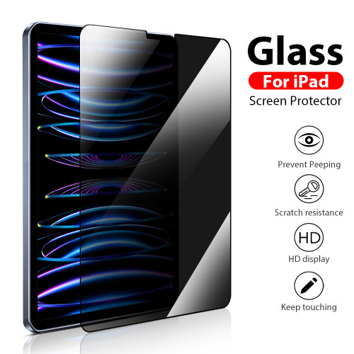 Screen Protector For iPad Pro 12.9 11 6th 12 9 9th 10th Generation 10.9 Privacy Film For iPad Air 5 4 Mini 6 10.2 Tempered Glass