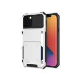 Card Slot Phone Case For Iphone 15 Shockproof Tpu Pc Cards Holder Protective Cover For Iphone 14 13 12 11 Pro Max X Xr 7 Plus