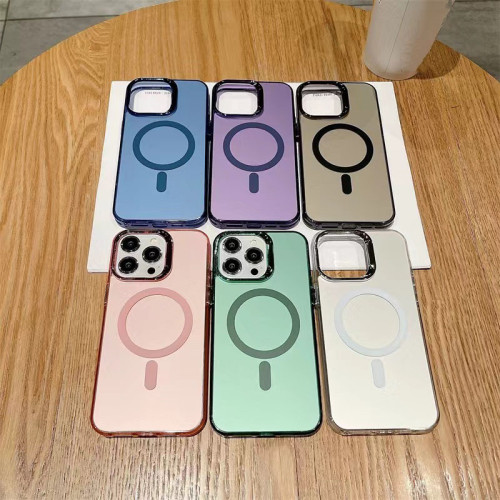The New Light Luxury Macsafe Is Suitable For IPhone 15, 14, 13, 12, 11 Pro 15, 14, 13, 11 Pro Max Acrylic Phone Case
