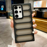 Natural Titanium metal camera frame matte phone case for Samsung Galaxy S24 Ultra Plus heat dissipation shockproof hard cover