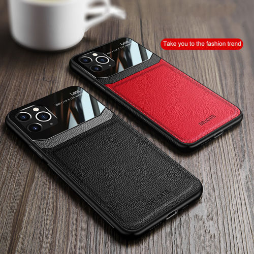 Slim Leather Hybrid Phone Case Cover For iPhone 15 14 Plus 13 12 Mini 11 Pro Max X XS XR 7 8 6S Business Shockproof Hard Cover