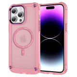 Translucent Hybrid Armor Shockproof Case For iPhone 17 air 16  11 12 13 14 15 Pro Max Magsafe Magnetic TPU Bumper Hard Plastic Phone Cover
