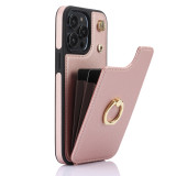 Crossbody Shockproof Leather Card Holder Wallet Case for iPhone  17 Air 16 15 Pro, 14, 13, 12, 11, XR, XS, Ring Kickstand Protective Cover