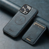 For iPhone  17 Air 16 15 12 13 14 Pro Max 14 15 Plus Fashion Shockproof Magnetic Removable Leather Bag Stand Card Slot Wallet Magsafe Cover