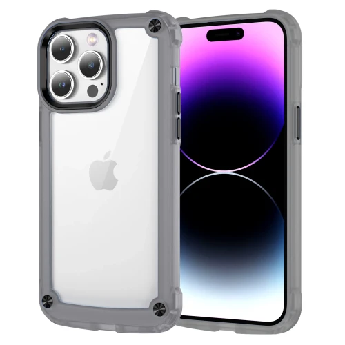 Heavy Rugged Armor Shockproof Phone Case For iPhone 11 12 13 14 15 16 Pro Max Soft TPU Frame Translucent Hard Plastic Back Cover