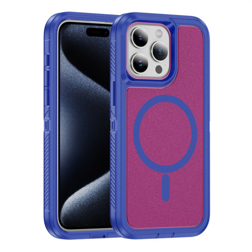 Strong Guard Armor Shockproof Phone Case For iPhone 11 12 13 14 Plus 15 Pro Max Magnetic Wireless Charging Plastic Back Cover