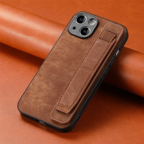 Wrist Strap Holder Case For iPhone Apple 15 14 13 12 11 Pro Max Plus SE 2020 2022 Shockproof Leather Silicone Back Case Cover