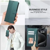 Luxury Leather Wallet Card Phone Case for iPhone 17 Air 16  15 Pro Max 14 Plus 13 Mini 12 11  XS XR SE 2022 8 7 6S + Flip Stand Cover Etui