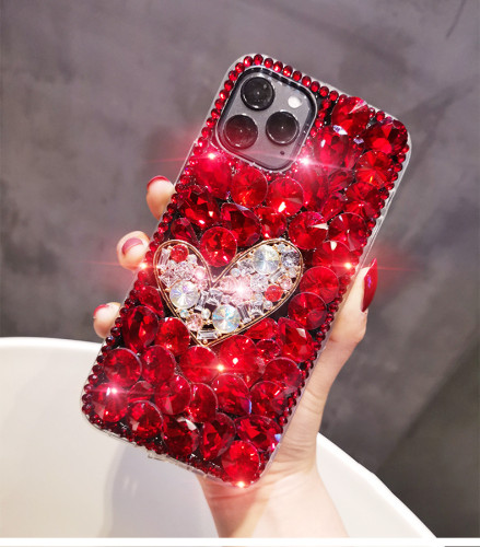 Rhinestone Bling Phone Cover, 3D Color Diamond Case, Luxury Case for iPhone 15Plus 14 12 13 Mini 11 Pro Max