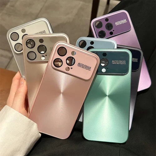 Luxury Large Window CD Pattern Phone Case For iPhone 15 13 Pro Max 14 Plus 12 11 With Lens Film Phone Case Camera Protection