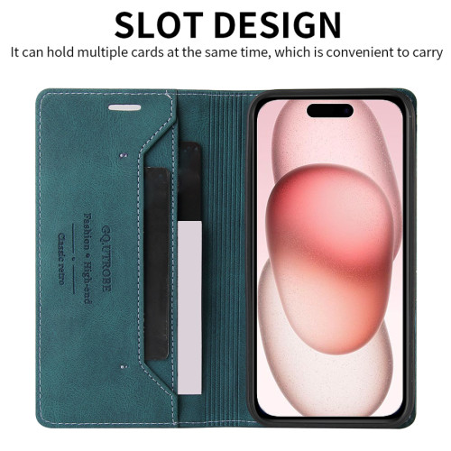 Wallet Anti-theft Brush Magnetic flip Leather Case For iPhone 15 14 Pro Max 13 12 11 SE 2022 2020 X XS XR XS Max 8 7 Plus Cover