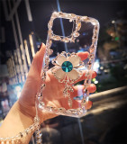 Luxury Glitter Bling Diamond Rhinestone Flower Case, Phone Case for iPhone 15, 14, 13 mini, 12, 11 Pro MAX, XS, XR, 7, 8 Plus