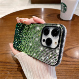 Luxury Bling Glitter Diamond Gradient Rhinestones Phone Case For iPhone  17 Air 16 15 14 Pro Max 13 12 11 X XR XS 7 8 Plus Shockproof Cover