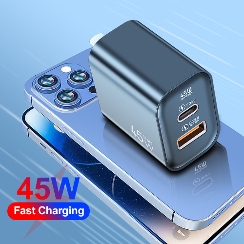 45W Portable Charger USB A+Type C Chargers Adapters for Chargeur iPhone 15 Cargadores Para Celular Charger