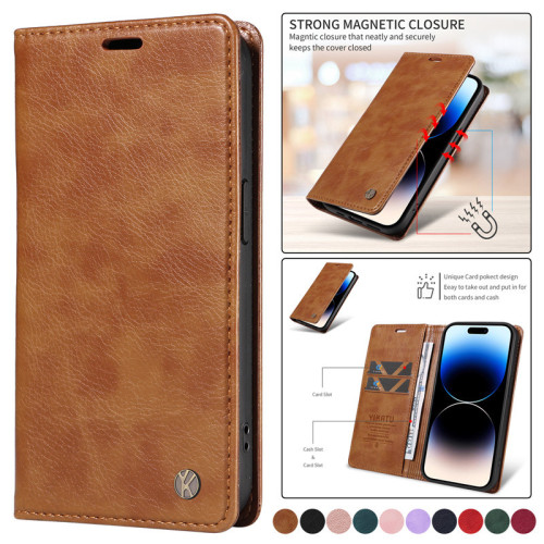 Luxury Leather Wallet Card Phone Case for iPhone 15 Pro Max 14 Plus 13 Mini 12 11 XR X XS SE 2022 8 7 6 6S Flip Stand Cover Etui
