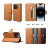 Card Slots Stand Leather Case For iPhone  17 Air 16 15 Pro Max 14 13 12 11 Pro Max 15 Plus 13 Pro Phone Wallet Clip Bag Flip Cover Cases