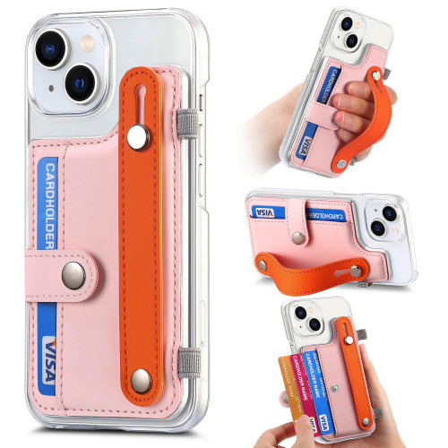 Wallet Leather Wrist Strap Holder Stand Phone Cover For iPhone 15 Pro Max 14 13 12 11 Pro Max 15 Plus 13 Pro Shockproof Case