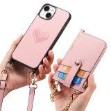 2 in 1 Detachable Crossbody Cards Solt Wallet Leather Case For iPhone 17 Air 16 15 Pro Max 14 Plus 13 12 11 Pocket Bag Long Lanyard Cover