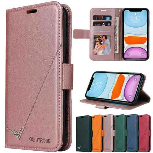 Fashion Flip Leather Case For iPhone SE 2022 13 Pro Max 12 Pro Max 11 Pro Max SE 2020 X XR XS Max 8 7 6 6S Plus Wallet Cover