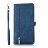 Card Slots Zipper Wallet Case for iPhone 17 Air 16  15 14 13 12 11 8 7 XR Xs Max PU Leather Wrist Strap Phone Cover for 15 Pro 15 Pro Max