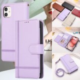 Crossbody Leather Wallet Case for Samsung Galaxy A55 A35 A25 A15 A54 A34 A24 A14 A53 A33 A23 A13 A52 A32 With Mirror Lanyard Bag