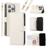 Wrist Strap Crossbody Phone Case for IPhone  17 Air 16 13 12 Mini 15 14 11 Pro Max XS X XR 7 8 Plus Wallet with Card Holder Leather Cover