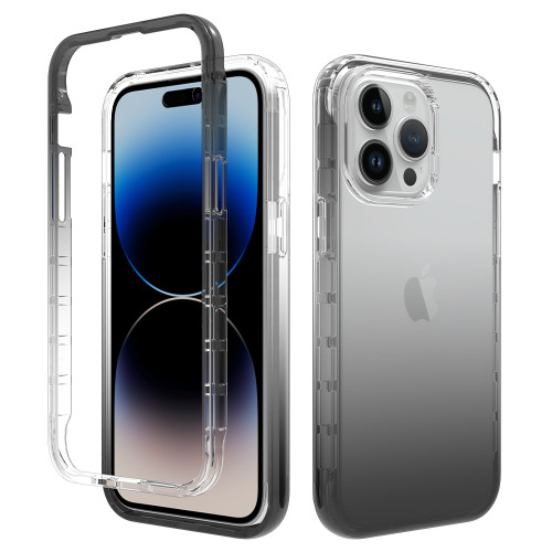 Thick Candy Color Transparent Case for iPhone 15 Pro Max 15 14 Pro 13 Mini 12 11 XR 8 Plus 7 Hybrid Shockproof Dual Layer Cover