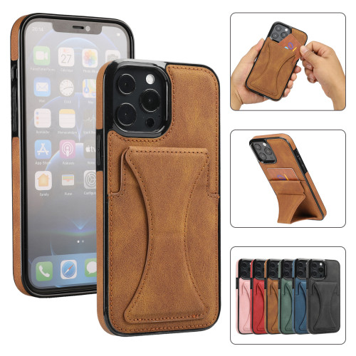 Luxury Stand Leather Case For iPhone 13 Pro Max 12 Mini Back Flip Coque 11 XR XS Max X 7 8 Plus Card Slots Cover Magnetic