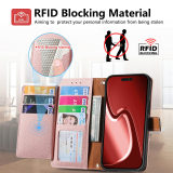 Wrist Strap Zipper Wallet  with Card Holder for IPhone 17 Air 16 13 12 Mini 15 14 11 Pro XS Max XR X 7 8 Plus PU Leather Shockproof  Cover