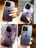 Luxury Glitter Bumper Bling Clear Case For iPhone17 Air  16 15 14 13 12 11 Pro Max Mini XS Max XR 14 7 8 Plus Silicone Acrylic Cover funda