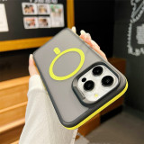 Magnetic Plastic Frosted Anti Fall Phone Case for IPhone 17 Air  16 15 14 Plus 13 12 11 Pro Max Fall Protective Shockproof Cover