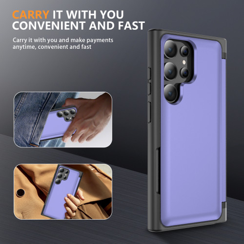 Shockproof Hard Phone Case With Stand And Card Slot For Samsung Galaxy S23 S22 Plus Ultra
