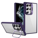 Flip Stand Lens Protection Stand Phone Case for Samsung Galaxy S24 Ultra S24 Plus 5G Shockproof Clear Fall-proof Cover