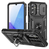 Slide Camera Phone Case For Samsung S24 S23 S22 Ultra S20 FE A22 A52 A73 A53 A33 A13 5G Full Body Rugged Protective Stand Case