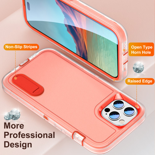 Case For iPhone 16 15 14 13 12 11 Pro Max XS XR 8 7 Plus Heavy Duty Shockproof Anti-Scratch Protective Kickstand Phone Case