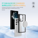 Flip Stand Lens Protection Stand Phone Case for Samsung Galaxy S24 Ultra S24 Plus 5G Shockproof Clear Fall-proof Cover