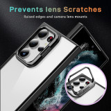 Flip Stand Lens Protection Stand Phone Case for Samsung Galaxy S24 Ultra S24 Plus 5G Shockproof Clear Fall-proof Cover
