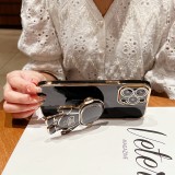 Luxury Astronaut Electroplated Case For iPhone 17 Air 16 11 12 13 14 15 Pro Max Kickstand Candy Cases Cover