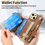 2 in 1 Detachable Flower Wallet Crossbody Phone Case for iPhone  17 Air 16 15 14 Plus 13 12 11 Pro Max Card Slot Holder PU Leather Cover