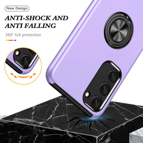 Shockproof Armor Case For Samsung Galaxy S24 S23 S22 S21 S20 Ultra Plus A54 A14 360°Rotate Metal Magnet Ring stand Phone Shell