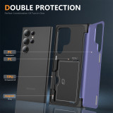 Shockproof Hard Phone Case With Stand And Card Slot For Samsung Galaxy S23 S22 Plus Ultra