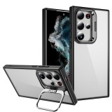 Flip Stand Lens Protection Stand Phone Case for Samsung Galaxy S24 Ultra S24 Plus 5G Shockproof Clear Fall-proof Cover